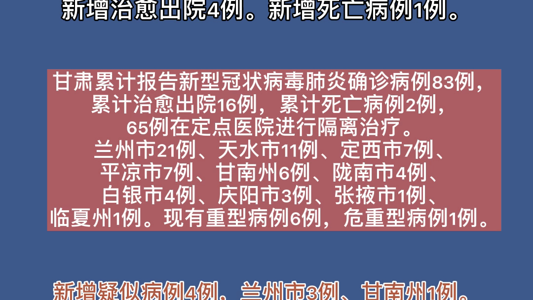 甘肃肺炎最新动态与观点论述概述